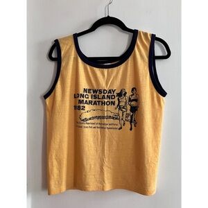 Vintage 1983 Newsday Long Island Marathon Tank Unisex Men’s SM / Women’s LG